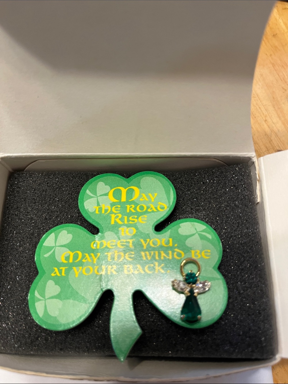 Vintage Avon St Patrick’s Day Angel Pin New